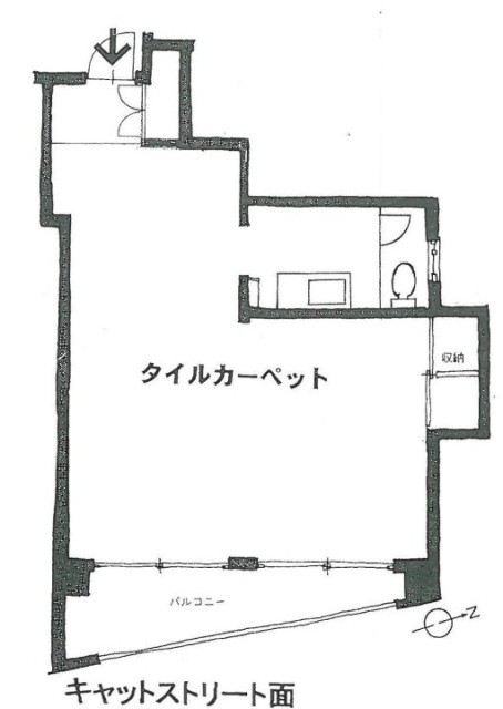 チサンマンション神宮前ビル302 間取り図