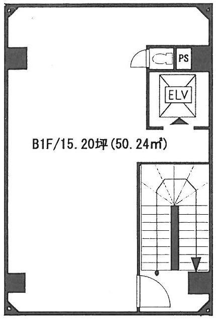 第2三田朝日ビルB1F 間取り図