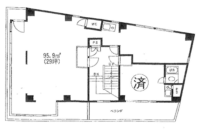 ニュー寿ビル2F 間取り図