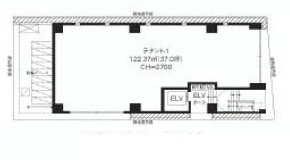 俵ビル1F 間取り図