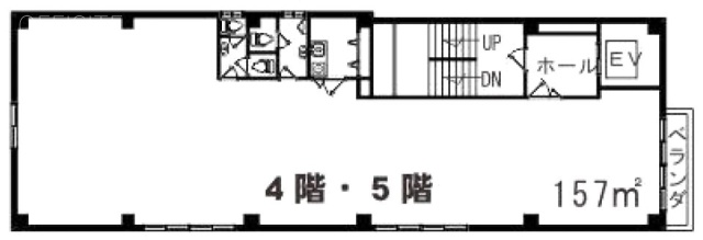 グリーンパルコビル5F 間取り図