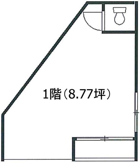 東銀横川ビル1F 間取り図