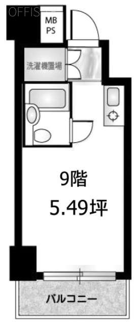 九段シルバーパレス9F 間取り図