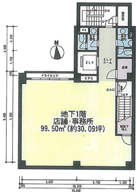 芝大門ヤマトビルB1F 間取り図
