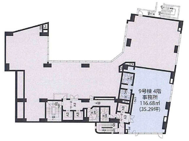 恵比寿ISビル4F 間取り図