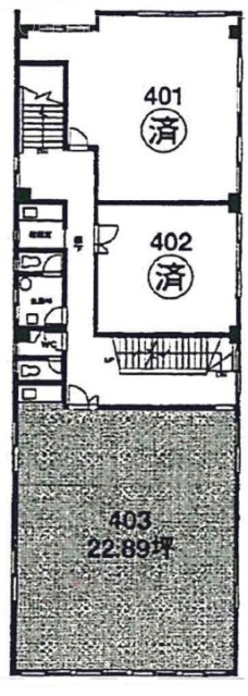 第一石橋ビル403 間取り図