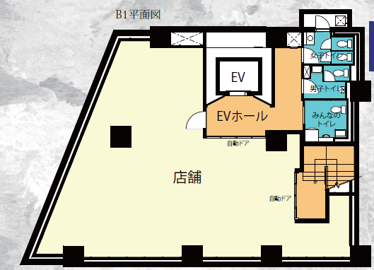 タクエー吉田町ビルB1F 間取り図
