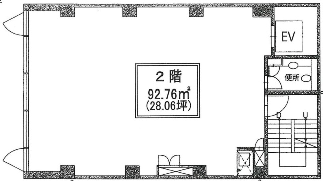 岡常小舟町ビル2F 間取り図