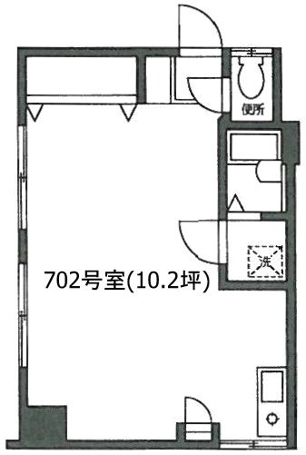 同栄新宿ビル702 間取り図