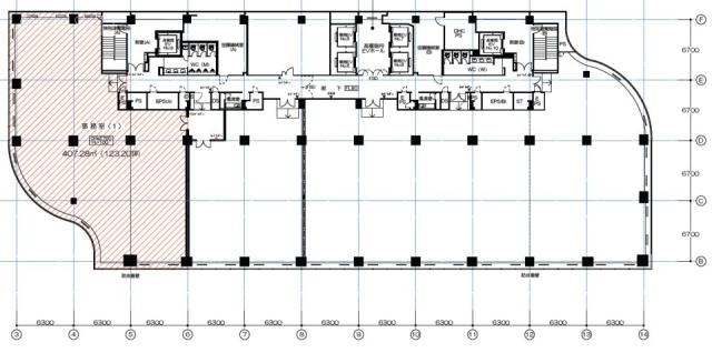 日比谷シャンテ(東宝日比谷)ビル17F 間取り図