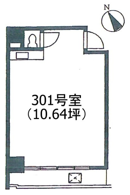 中銀第2新橋マンション301 間取り図