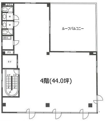 ワールドカラー本社ビル4F 間取り図