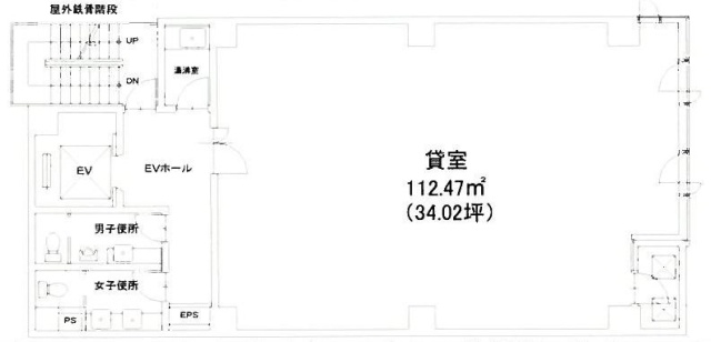 ジャノメ麻布十番ビル4F 間取り図