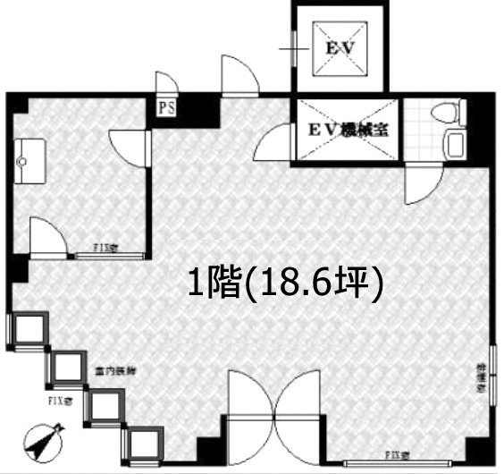 にいのビル1F 間取り図