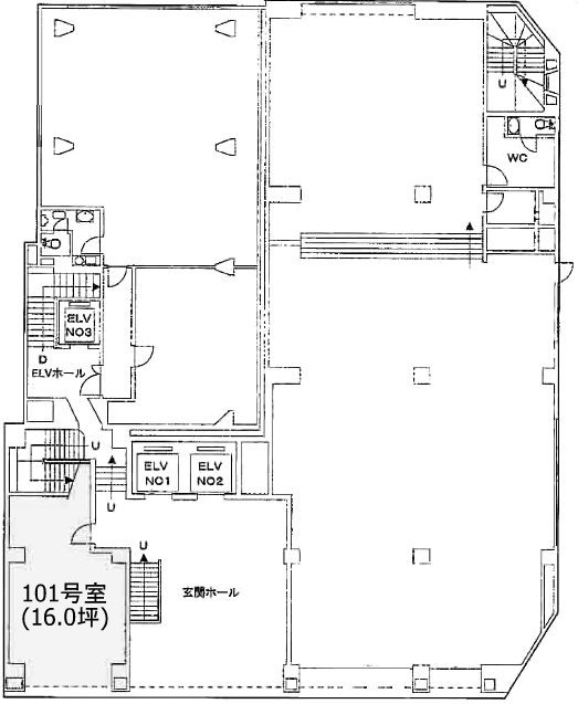 太洋ビルディング第2新館B101 間取り図