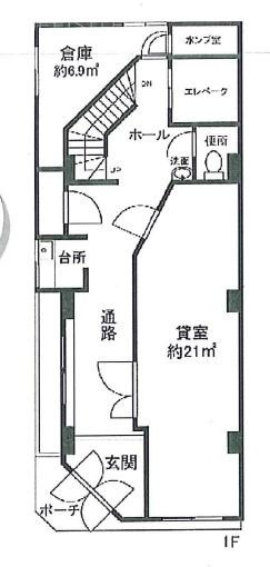アイシービル1F 間取り図