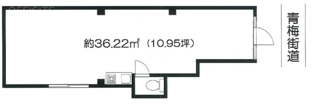 昴ビルB1F 間取り図