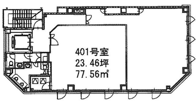 東京茶業会館401 間取り図