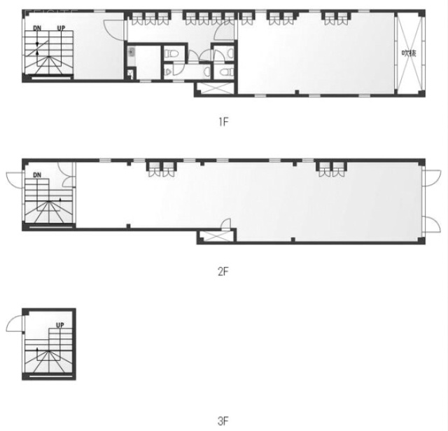 千歳船橋ビル1F～3F 間取り図