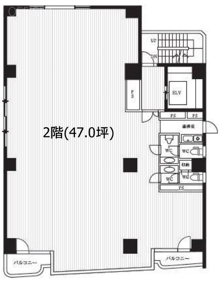 フレックス三軒茶屋2F 間取り図