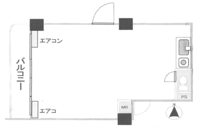 ネオマイム横浜台町ビル403 間取り図