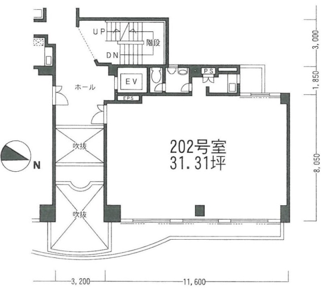 サンライズ青山ビル202 間取り図