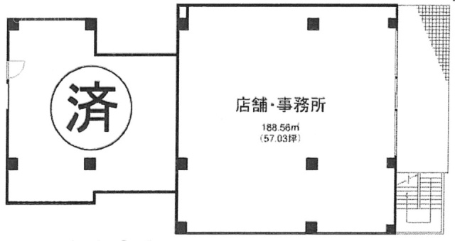 穂高第2ブラザーズ柏ビル1F 間取り図