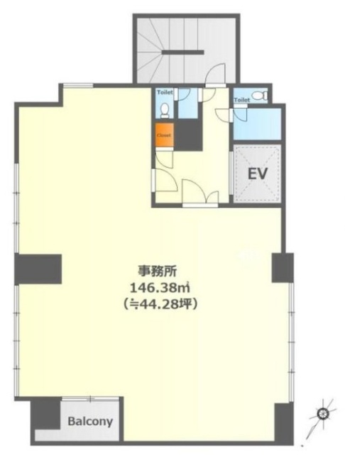 桜台ツーウッズビル2F 間取り図
