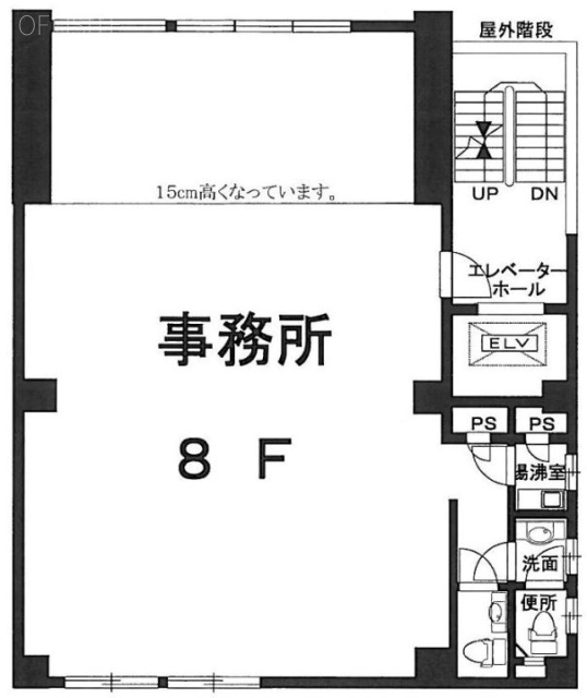 泰山堂ビル8F 間取り図
