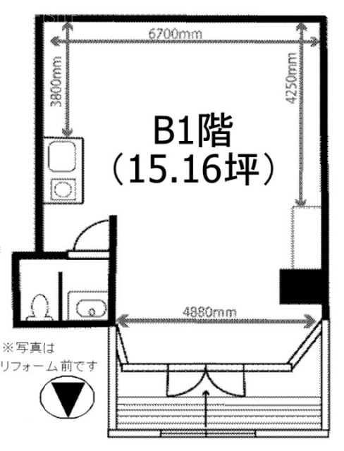 カワノビルB1F 間取り図