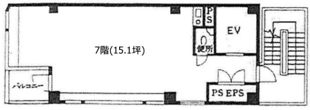 河内ビル7F 間取り図