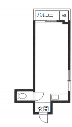 第22宮廷マンション206 間取り図