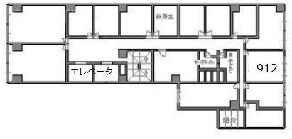 池袋ホワイトハウスビル912 間取り図