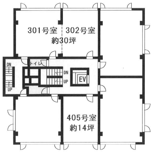 新代々木ビル301・302 間取り図