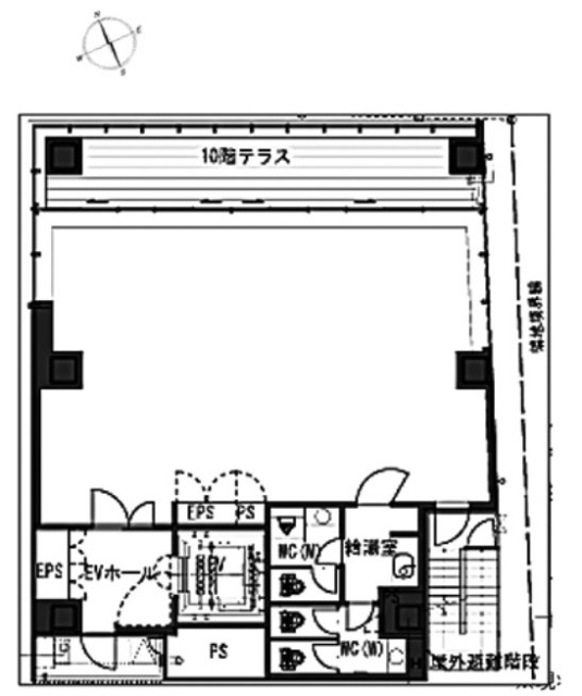 第42荒井ビル10F 間取り図