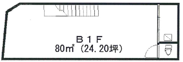 西麻布スタジオB1F 間取り図