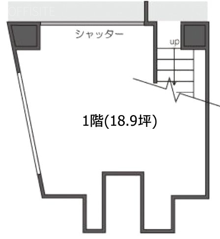 第61シンエイビル1F 間取り図