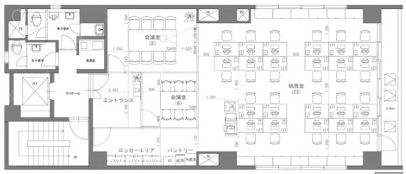 新川I&Lビル3F 間取り図