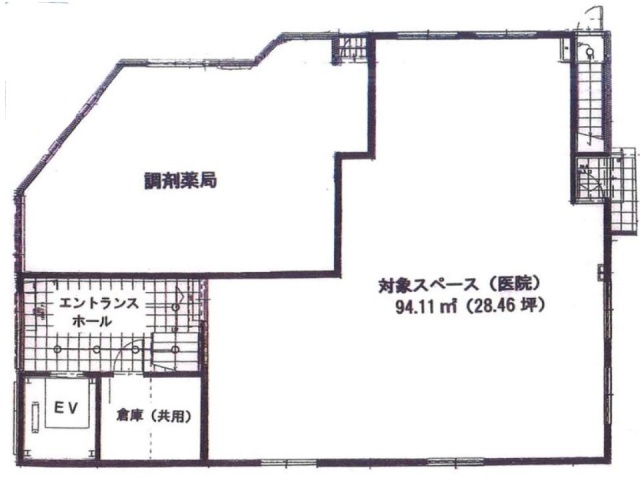 YOSHITAKE CLINIC BLDG.1F 間取り図