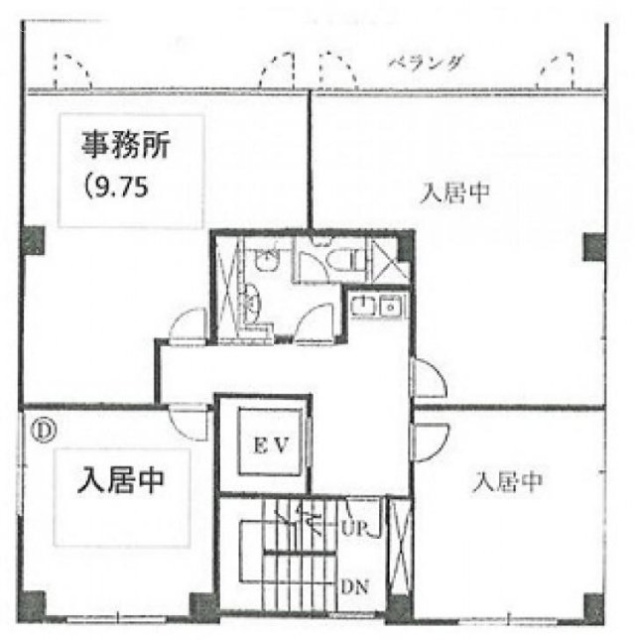 日本工築1号館ビルC 間取り図