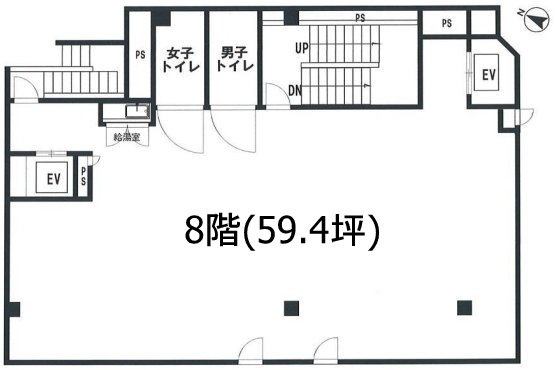 青山花茂ビル8F 間取り図