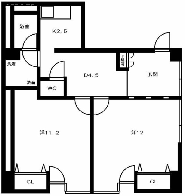 ハローレジデンス神保町ビル401 間取り図