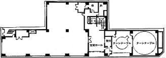 第2日成ビル1F 間取り図