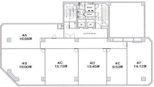 DIK麹町ビルE 間取り図