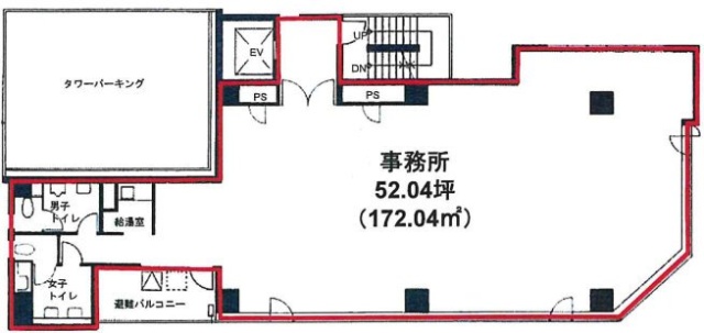 安藤ビル8F 間取り図