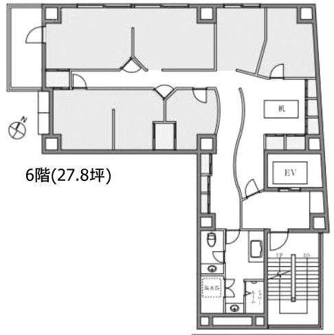 ギンザ105ビル6F 間取り図