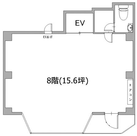 亀井ビル8F 間取り図