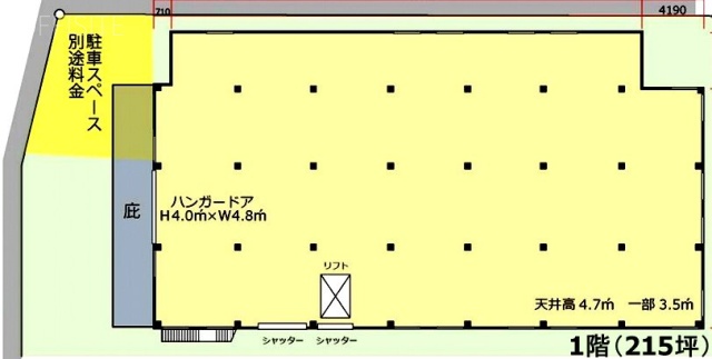 長島倉庫ビル1F 間取り図