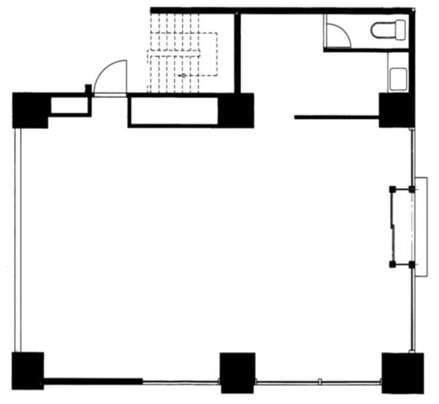 高円寺北コーポ1F 間取り図