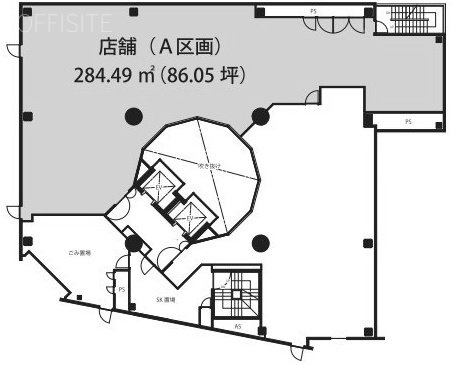 カレイド渋谷宮益坂A 間取り図